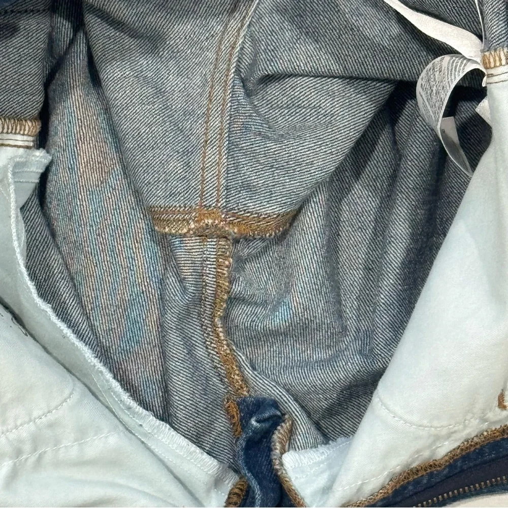 Madewell Perfect Vintage Jean Sz 28 High Rise Taper Dark Wash Altered Waist - Picture 6 of 10